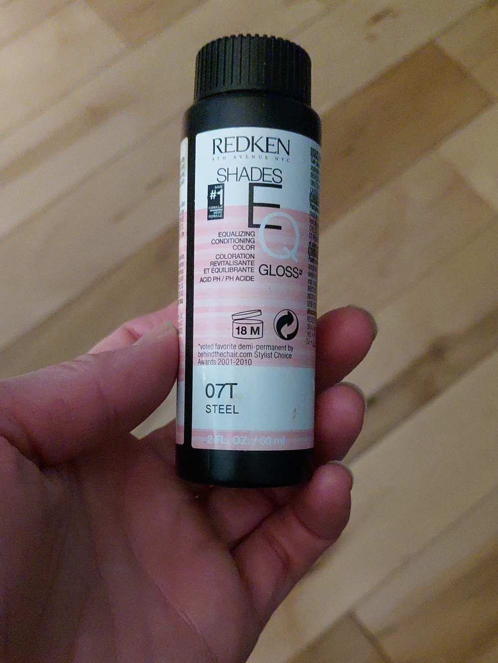 Redken Shades EQ Gloss 07T Steel- Permanent liquid hair color